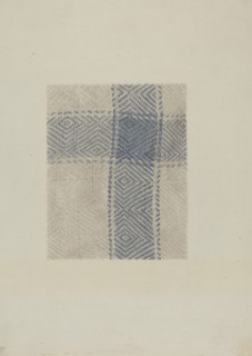 Shaker Tablecloth, c. 1936. Creator: Elizabeth Moutal.
