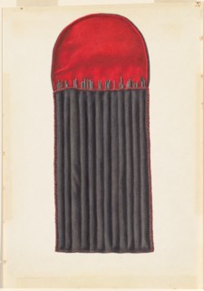 Shaker Case for Knitting Needles, 1935/1942. Creator: Elizabeth Moutal.
