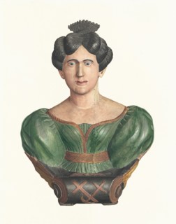 Female Figurehead Bust, c. 1938. Creator: Elizabeth Moutal.