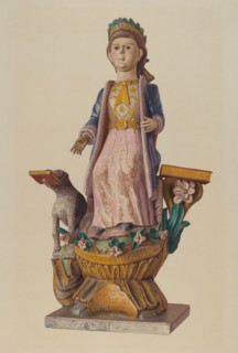Seated Figure: "Liberty", c. 1938. Creator: Elizabeth Moutal.