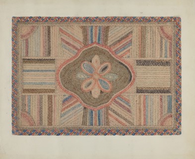 Shirred Rug, c. 1936. Creator: Elbert S. Mowery.
