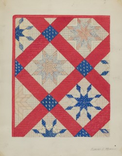 Patchwork Quilt, c. 1936. Creator: Elbert S. Mowery.