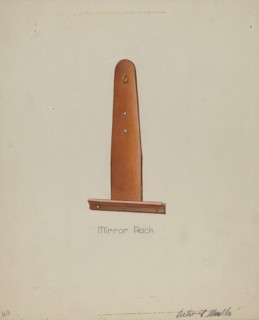 Shaker Mirror Rack, 1935/1942. Creator: Victor F. Muollo.