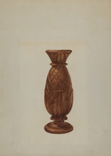 Bed Post Top, c. 1938. Creator: Henry Murphy.