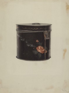 Toleware Tea Cannister, c. 1938. Creator: Henry Murphy.