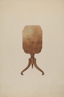Tilt Top Table, 1937. Creator: Henry Murphy.