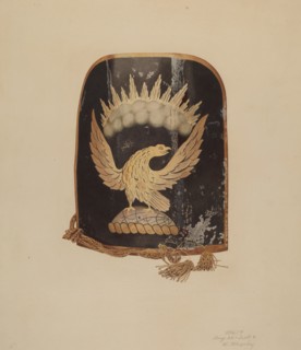 Fireman's Hat Shield, 1935/1942. Creator: Henry Murphy.