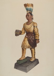 Cigar Store Indian, 1935/1942. Creator: Henry Murphy.