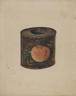 Toleware Canister, c. 1941. Creator: Lelah Nelson.