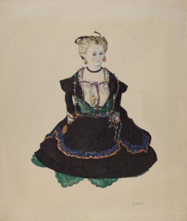 China Headed Doll, c. 1941. Creator: Lelah Nelson.