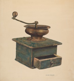 Coffee Mill, c. 1940. Creator: Lelah Nelson.