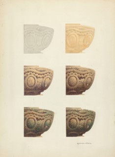 Technique Demo (Architectural Detail), 1935/1942. Creator: Raymond E. Noble.