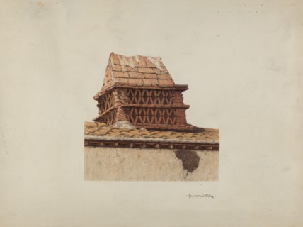 Chimney, c. 1940. Creator: Raymond E. Noble.
