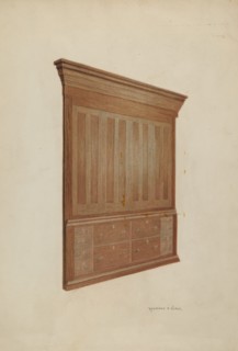 Cabinet, 1935/1942. Creator: Raymond E. Noble.