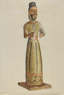 Bulto (St. Ignatius), c. 1938. Creator: Carl O'Bergh.