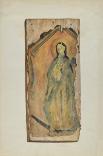 Santo (Lady of Guadaloupe), 1939. Creator: Carl O'Bergh.