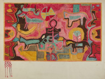 Hooked Rug, c. 1937. Creator: Marjery Parish.