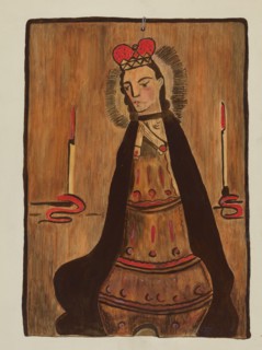 Retablo, c. 1937. Creator: Marjery Parish.