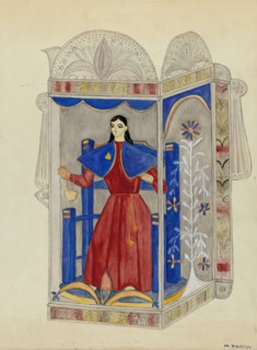 Tin Nicho with Santo Nino, c. 1937. Creator: Marjery Parish.