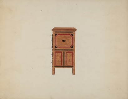 Side View of Hartford Chest, c. 1936. Creator: Martin Partyka.