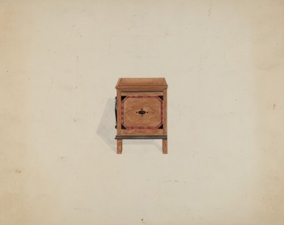 Side View of Blanket Chest, c. 1936. Creator: Martin Partyka.