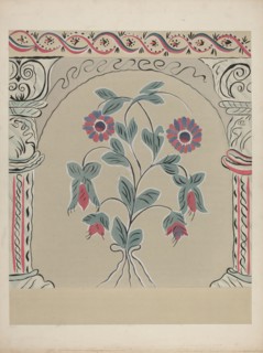 Hand Painted Wall, c. 1939. Creator: Martin Partyka.