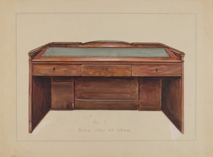 Desk, 1935/1942. Creator: Lawrence Phillips.
