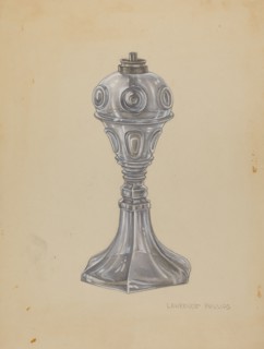 Lamp, c. 1940. Creator: Lawrence Phillips.