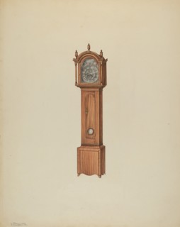 Tall Clock, c. 1938. Creator: Lawrence Phillips.