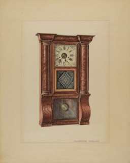 Clock, c. 1936. Creator: Lawrence Phillips.