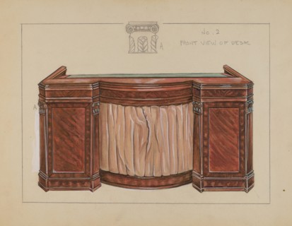 Desk, 1935/1942. Creator: Lawrence Phillips.
