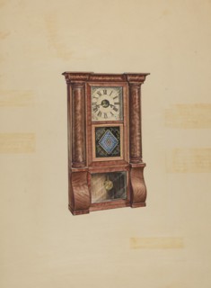 Clock, c. 1936. Creator: Lawrence Phillips.