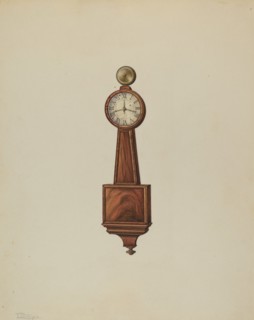 Wall Clock, c. 1938. Creator: Lawrence Phillips.