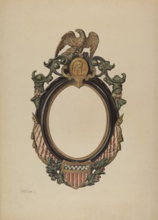 Mirror Frame, c. 1938. Creator: Lawrence Phillips.