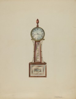 Wall Clock, c. 1938. Creator: Lawrence Phillips.