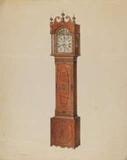 Tall Clock, c. 1936. Creator: Lawrence Phillips.