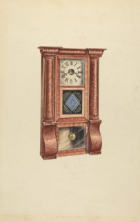 Clock, c. 1953. Creator: Lawrence Phillips.