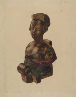 Figurehead, c. 1937. Creator: Louis Plogsted.