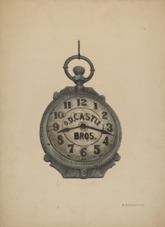Jewelers Sign Watch, c. 1940. Creator: Paul Poffinbarger.