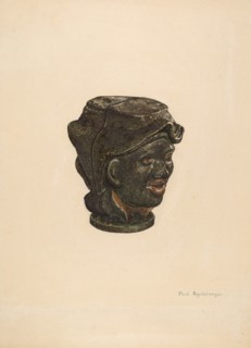 Iron Negro Bank, c. 1940. Creator: Paul Poffinbarger.