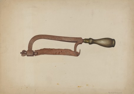 Hack Saw, c. 1938. Creator: Paul Poffinbarger.