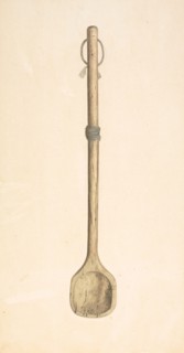 Baker's Mixing Spoon, c. 1939. Creator: Paul Poffinbarger.