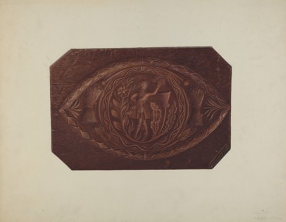 Cake Board, 1935/1942. Creator: Robert Pohle.