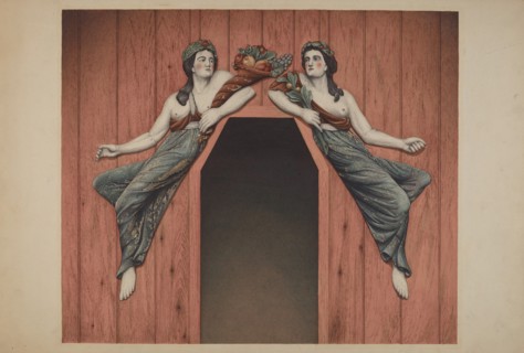 Decorative Figures "Peace and Plenty", c. 1938. Creator: Robert Pohle.