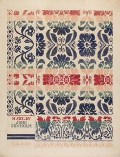 Coverlet, c. 1937. Creator: Dorothy Posten.