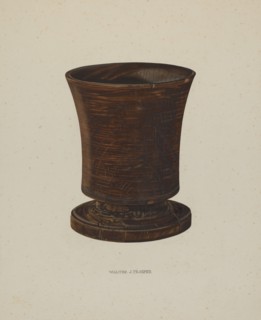 Mortar, c. 1940. Creator: Walter Praefke.
