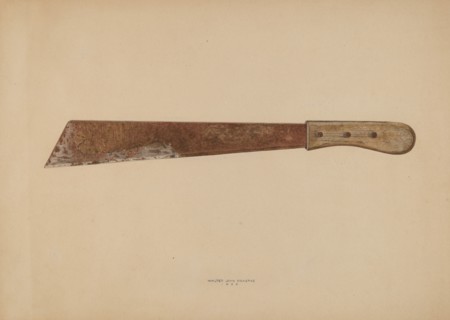 Corn Knife, 1939. Creator: Walter Praefke.