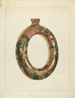 Ring Bottle, c. 1940. Creator: Jessica Price.