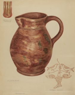 Red Earthenware Pitcher, 1935/1942. Creator: Jessica Price.