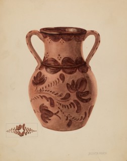 Vase, c. 1937. Creator: Jessica Price.